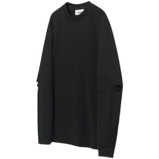 ATTEMPT AW23 错位结构长袖T恤