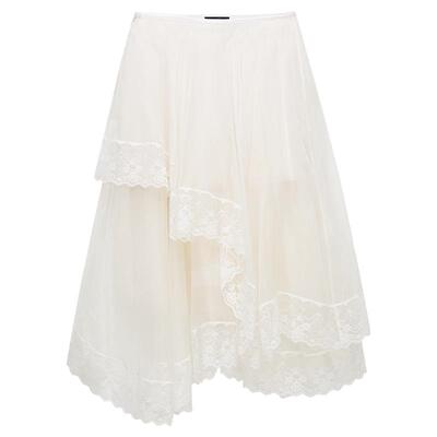 OCHIRLY欧时力花边中长网纱半裙