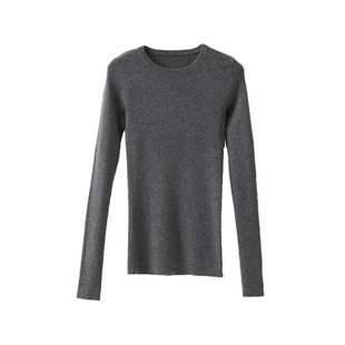 CHENXIAN辰现圆领羊毛针织衫修身毛衣套装设计感百褶半身裙长款女