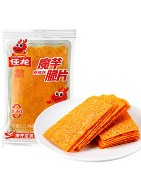 魔芋脆片辣条非油炸一口脆解馋