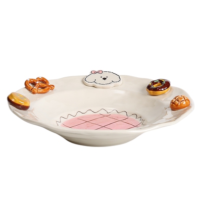 鹿谷川水果沙拉盘可进洗碗机