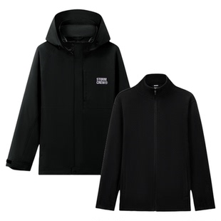 影视飓风抓绒款三合一冲锋衣STORMCREW冬季户外防风防水外套男女
