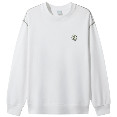 卡宾印花刺绣重磅纯棉卫衣男新款