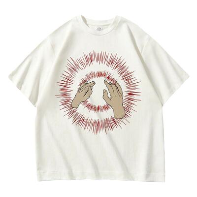 黑帝后摇滚无袖短袖纯棉T恤