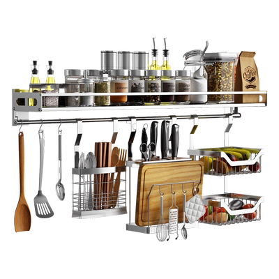 鲜汇壁挂厨房置物架调味品