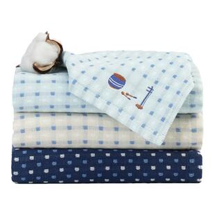 棉田全棉纯棉纱布毛巾洗脸家用擦手方巾情侣洗澡吸水不易掉毛浴巾