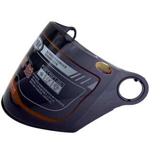 电动摩托车3C夏季头盔镜片高清耐摔面罩安全帽防晒挡风护目镜F5S7