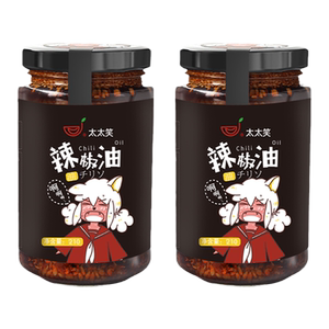 太太笑2瓶装辣椒油调料