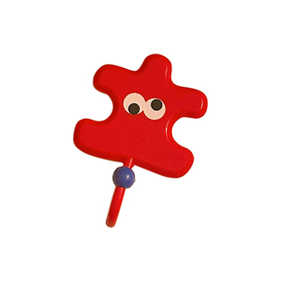 一套4个~多巴胺拼图挂钩入户门后玄关雨伞包钥匙厨房浴室收纳粘钩