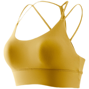 Jockey夏内衣文胸胸罩裸感美背背心薄款无钢圈防震跑步运动