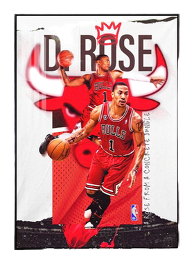 德里克罗斯罗斯NBA海报