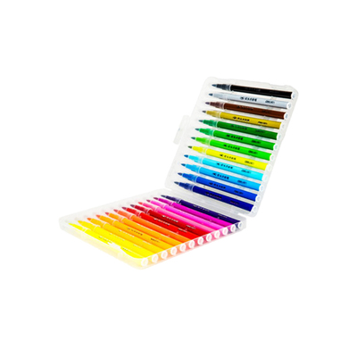 得力彩色水笔粗头初学者手绘