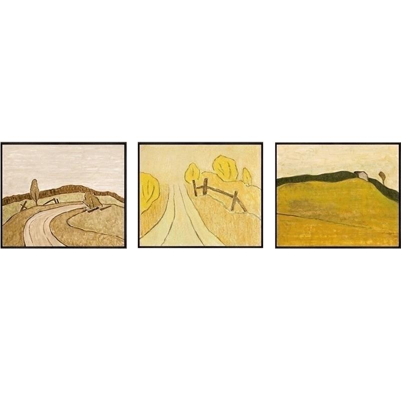风色加拿大田园轻奢简约餐厅油画