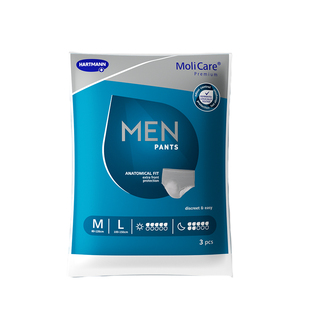 妙力安加适男士专用吸水裤日用成人拉拉裤加大码尿不湿老人6包装