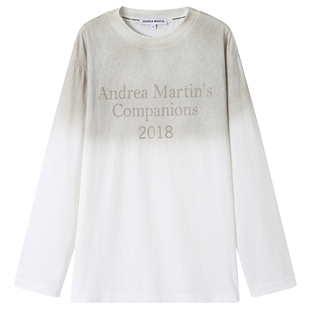 【李沐宸&王艺瑾&丁程鑫同款】ANDREA MARTIN秋冬新款印花长袖T恤