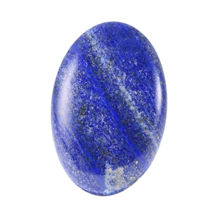 椭圆天然原石青金石手把件文玩盘玩把玩件奇石宝石蓝色石头摆件