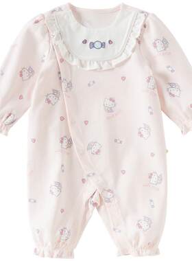 戴维贝拉女宝宝衣服新生婴儿哈服
