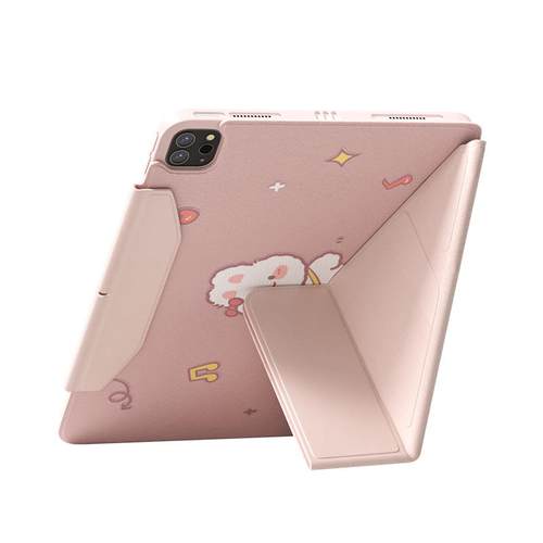 适用iPad保护壳苹果平板ipad保护套第9/8代iPadpro11寸磁吸2018air3/2/5/mini6带笔槽旋转三折2022款2021轻薄