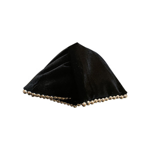 超飒黑银~黑丝绒抓夹简约发抓高级发夹秋冬气质韩国发饰头饰ins