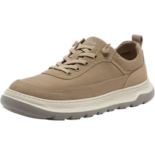 Bata休闲鞋男季商场新款厚底通勤透气百搭轻便板鞋ELH55BM5