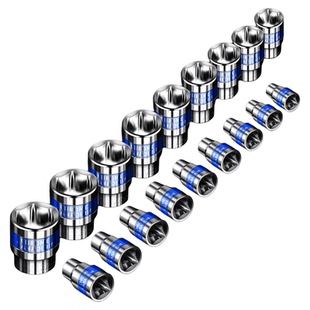 保联电动扳手风炮套筒头内外六角螺丝手电钻8-32mm风批大飞短套筒