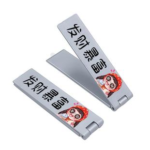 diy支架汤姆猫和杰瑞卡通可爱风格金属一字手机支架隐形日常方便携带桌面解放双手支架粘贴式超强粘力不易掉