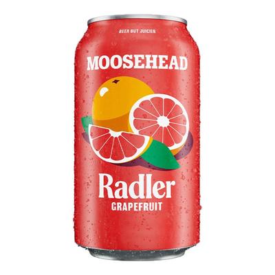 加拿大原装进口MOOSEHEAD魔书西柚果味啤酒355ml*24听整箱装