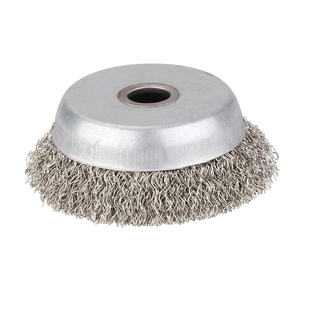 碗型不锈钢丝轮100/125角磨机钢丝刷 金属除锈打磨抛光刷304材质