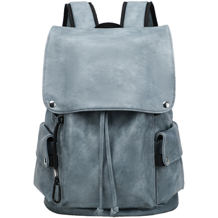 男女同款双肩包通勤商务电脑男士背包大容量旅行皮质新款学生书包