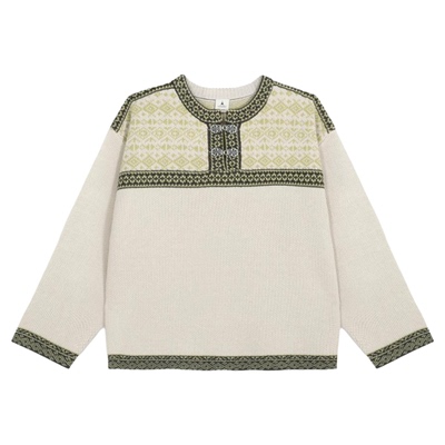 niko and ...毛衣女2025冬季新款休闲红色民族风复古针织衫593704