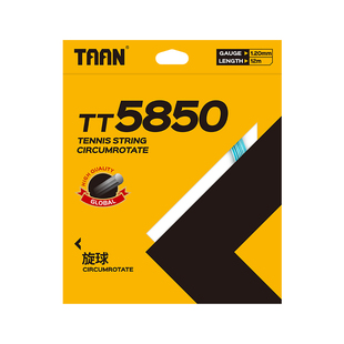 泰昂taan网球线网球聚酯线耐打十角线形旋转控球网球拍线TT5850