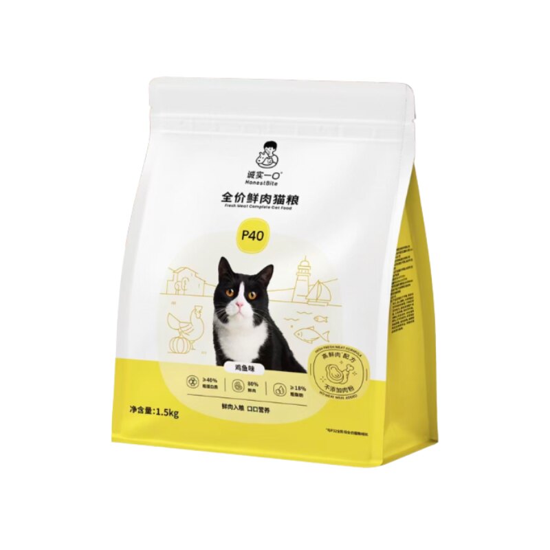 诚实一口P40全价高鲜肉长肉猫粮