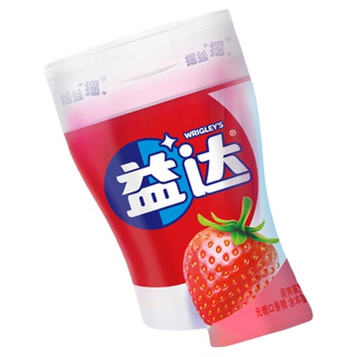 益达口香糖约70粒*6无糖木糖醇口香糖草莓蜜瓜水果多口味糖果零食