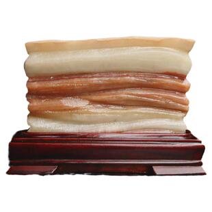 猪肉石天摆件柳州红烧肉石雕石材奇石五花肉然20*15*6cm3290g