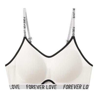 XXBUNI 原版带胸垫jazz跳舞专用内衣女小胸聚拢防震字母运动内衣