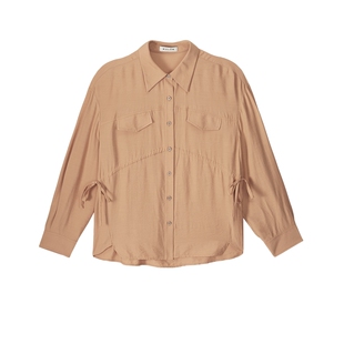 【微肌理】MSLAN春夏设计感户外抽绳空气感衬衫外套MFCE1422