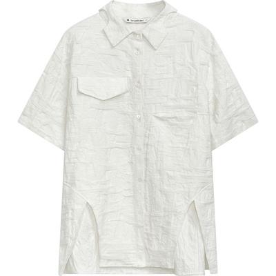 【新中式】播设计感提花衬衫女商场同款2024夏新款衬衣BDR2CD0939