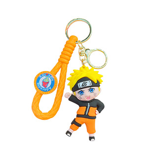 火影忍者卡通钥匙扣网红钥匙链男书包挂件小饰品公仔情侣包包挂饰