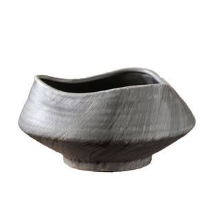 中式复古陶瓷花盆禅意异形室内大口径小叶赤楠蝴蝶兰盆景造景专用