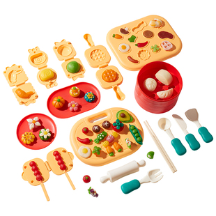 面粉彩泥无毒儿童食品级橡皮泥模具粘土手工制作玩具黏土工具套装