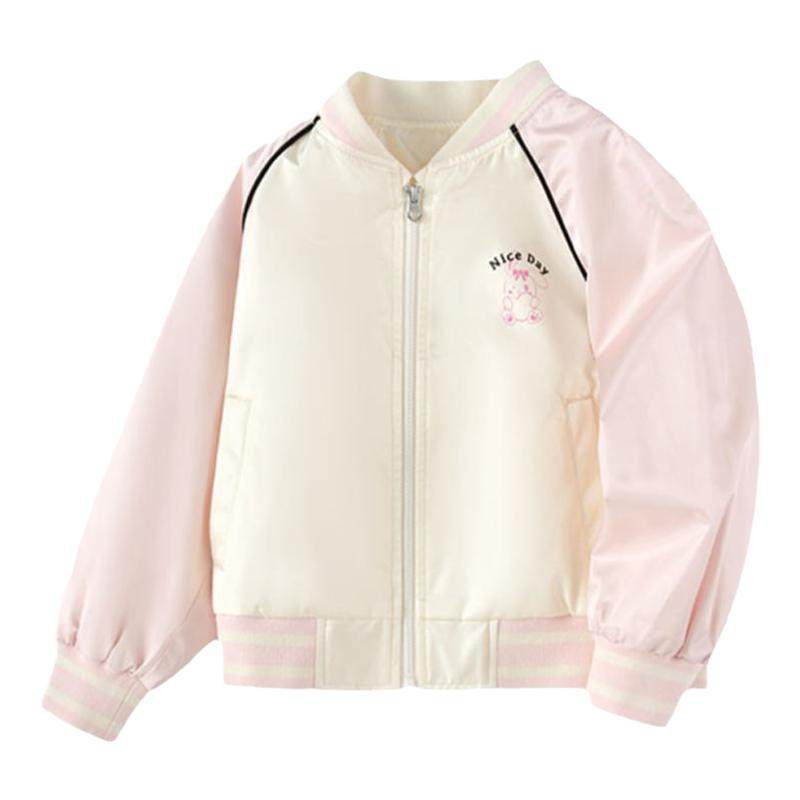 巴拉巴拉女童棒球服宝宝拼色外套