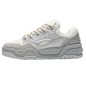 安踏微糖2面包鞋板鞋男款2024秋季新款潮流百搭厚底增高运动鞋男