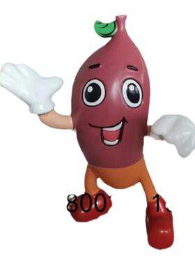 农场大型仿真玻璃钢红薯公仔雕塑定制园林美陈地瓜玩偶摆件装饰品