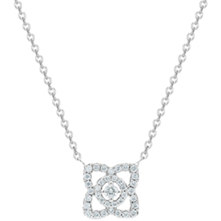 De Beers 戴比尔斯 Lotus by DE BEERS 莲花18K白金钻石项链