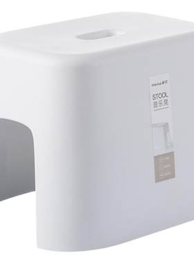 茶花塑料加厚防滑浴室矮凳