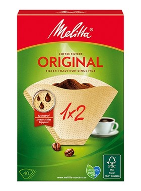 美乐家咖啡滤纸40片1-2杯家用