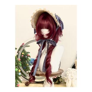 AG假发女长发网红Lolita『草莓挞』次元漫感气质长卷发jk修颜头套
