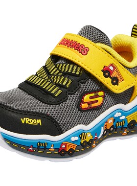 Skechers斯凯奇儿童鞋春秋新款男童魔术贴运动鞋小童宝宝运动鞋子
