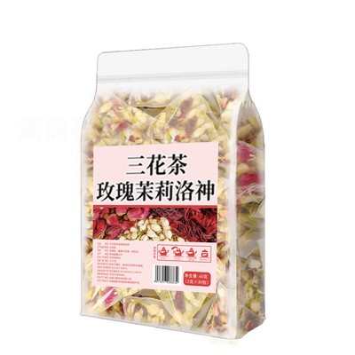 玫瑰洛神茉莉花茶三花女神茶茶包