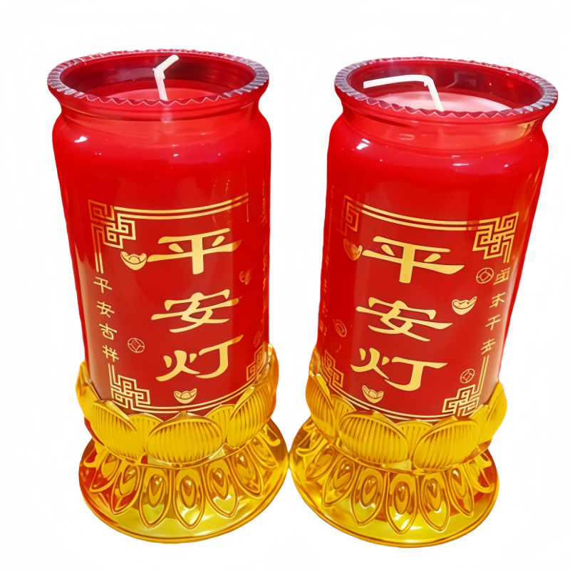 金榜题名五台智慧灯玻璃蜡烛无烟酥油灯斗烛平安蜡烛长明供灯财运